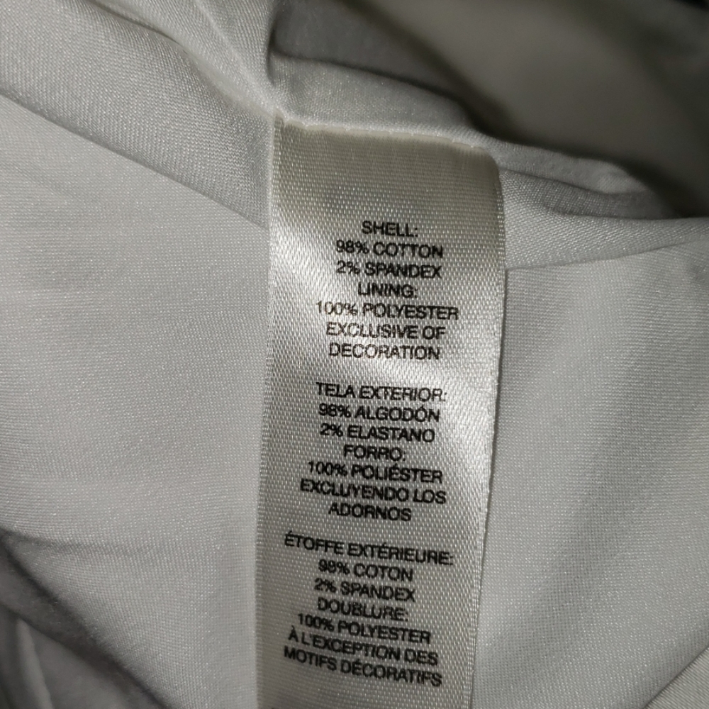 White House Black Market EUC White Blazer Size 14 - Picture 3 of 3
